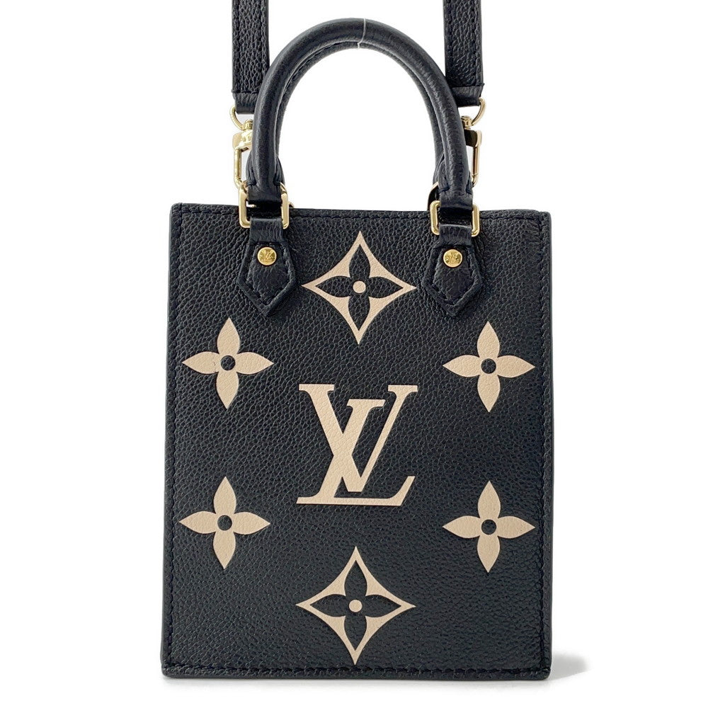 LOUIS VUITTON Petit Sac Plat NoirM81416 Monogram Empreinte Leather