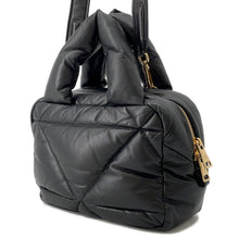 将图像加载到图库查看器中，PRADA Quilted 2WAYBag Black1BB083 Leather
