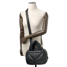 将图像加载到图库查看器中，PRADA Quilted 2WAYBag Black1BB083 Leather
