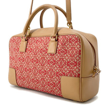 Load image into Gallery viewer, LOEWE Amazona 2WAYBag Warm Desert/RedA039N08X02 Jacquard Leather Size 28
