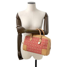 Load image into Gallery viewer, LOEWE Amazona 2WAYBag Warm Desert/RedA039N08X02 Jacquard Leather Size 28
