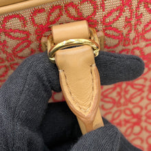 将图像加载到图库查看器中，LOEWE Amazona 2WAYBag Warm Desert/RedA039N08X02 Jacquard Leather Size 28
