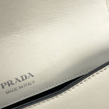 将图像加载到图库查看器中，PRADA Identity Shoulder Bag White1BD249 Saffiano LeatherLeather
