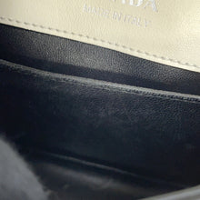 将图像加载到图库查看器中，PRADA Identity Shoulder Bag White1BD249 Saffiano LeatherLeather

