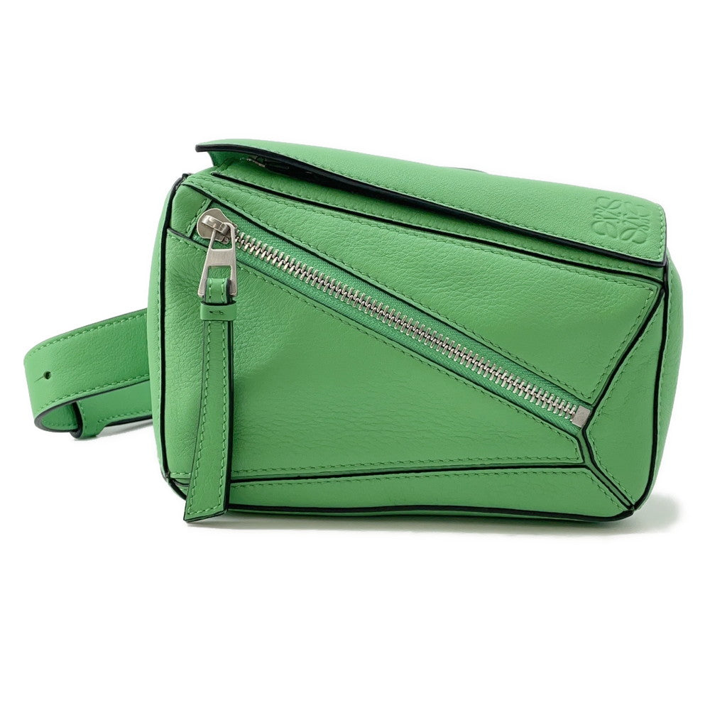 LOEWE Puzzle Crossbody Bag GreenB510U89X02 Leather Size Mini