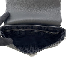 Load image into Gallery viewer, Dior Saddle Messenger Bag Black2ADCA435YKK Grained CalfLeather Size Mini

