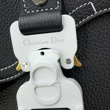 Load image into Gallery viewer, Dior Saddle Messenger Bag Black2ADCA435YKK Grained CalfLeather Size Mini
