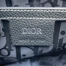 Load image into Gallery viewer, Dior Saddle Messenger Bag Black2ADCA435YKK Grained CalfLeather Size Mini
