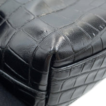 Load image into Gallery viewer, SAINT LAURENT PARIS Mini Toy Shopping Shoulder Bag Black712367 Croco embossed leather
