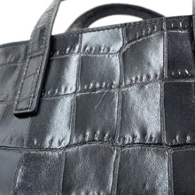 Load image into Gallery viewer, SAINT LAURENT PARIS Mini Toy Shopping Shoulder Bag Black712367 Croco embossed leather
