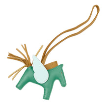 将图像加载到图库查看器中，HERMES Rodeo Pegasus Menthe/Sesame/Blue Pale Lambskin Size PM
