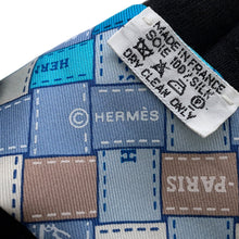 Load image into Gallery viewer, HERMES Twilly BOLDUC AU CARRE Blue/Multicolor Silk100%
