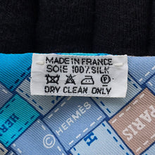 Load image into Gallery viewer, HERMES Twilly BOLDUC AU CARRE Blue/Multicolor Silk100%
