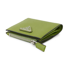 Load image into Gallery viewer, PRADA Triangle Logo Bifold Wallet Japan Limited Edition Light Green2ML049 Leather
