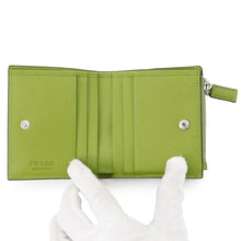 Load image into Gallery viewer, PRADA Triangle Logo Bifold Wallet Japan Limited Edition Light Green2ML049 Leather

