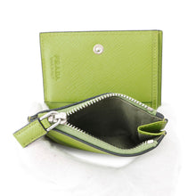 Load image into Gallery viewer, PRADA Triangle Logo Bifold Wallet Japan Limited Edition Light Green2ML049 Leather
