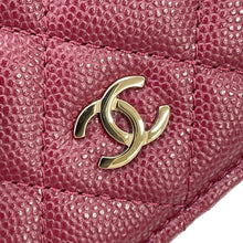 将图像加载到图库查看器中，CHANEL Matelasse Compact Wallet BurgundyAP4806 Caviar Leather

