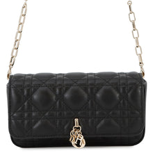Load image into Gallery viewer, Dior Cannage My Dior Dior Talk Phone Bag BlackS0977ONMJ Lambskin
