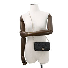 Load image into Gallery viewer, Dior Cannage My Dior Dior Talk Phone Bag BlackS0977ONMJ Lambskin
