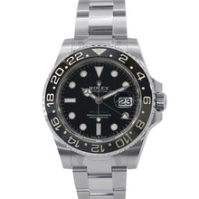 将图像加载到图库查看器中，ROLEX GMT Master II W40mm Stainless Steel Black Dial126710GRNR
