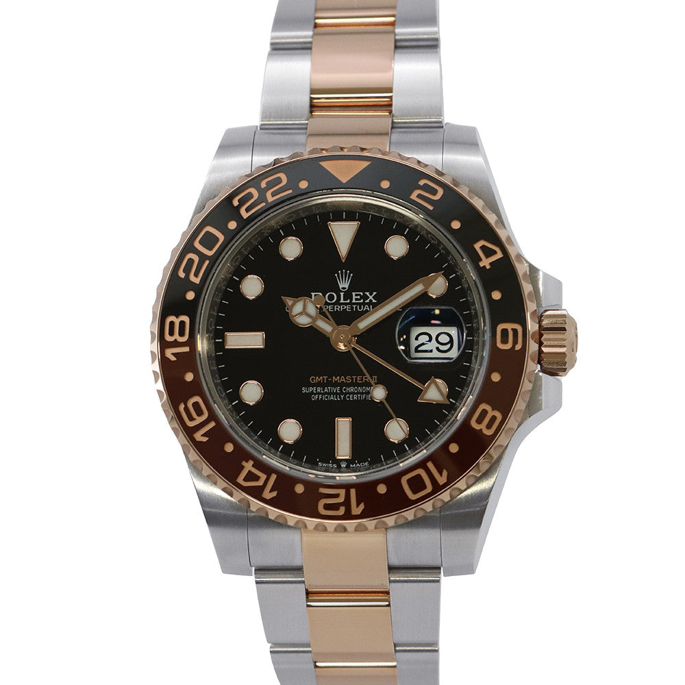 ROLEX GMT MasterⅡ W40mm Stainless Steel K18PG Black Dial126711CHNR