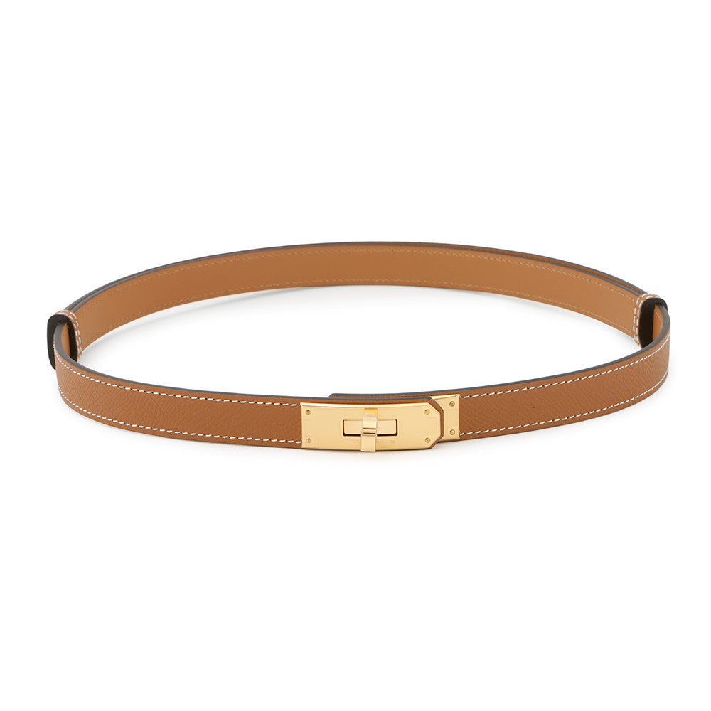 HERMES Kelly belt Gold Epsom