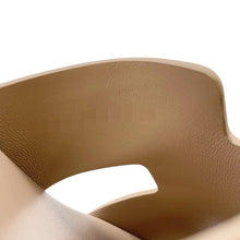 将图像加载到图库查看器中，HERMES Sandals Eze Beige Chevre Velour Cork Size 37
