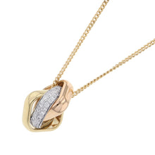 将图像加载到图库查看器中，CARTIER Trinity Cushion Pendant Semi-PavéN7424481 K18YG K18PG K18WG
