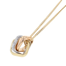 将图像加载到图库查看器中，CARTIER Trinity Cushion Pendant Semi-PavéN7424481 K18YG K18PG K18WG
