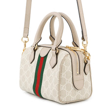 将图像加载到图库查看器中，GUCCI Ophidia GG Supreme Travel Bag Beige/White772053 GG Supreme Leather Size Small
