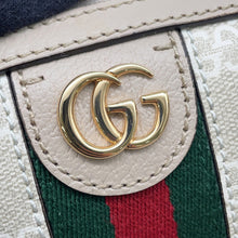 将图像加载到图库查看器中，GUCCI Ophidia GG Supreme Travel Bag Beige/White772053 GG Supreme Leather Size Small
