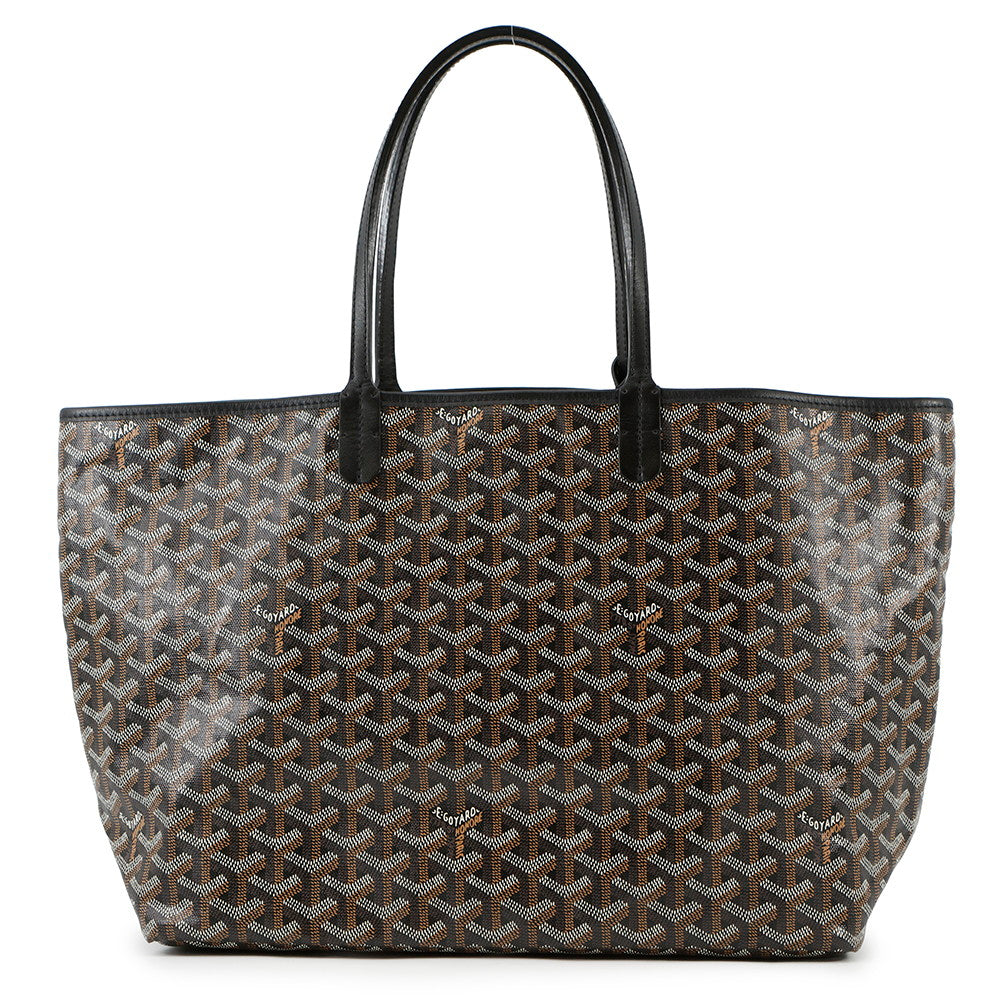 GOYARD Saint Louis Black PVC Leather Size PM