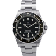 将图像加载到图库查看器中，ROLEX Submariner No-Date W41mm Stainless Steel Black Dial124060
