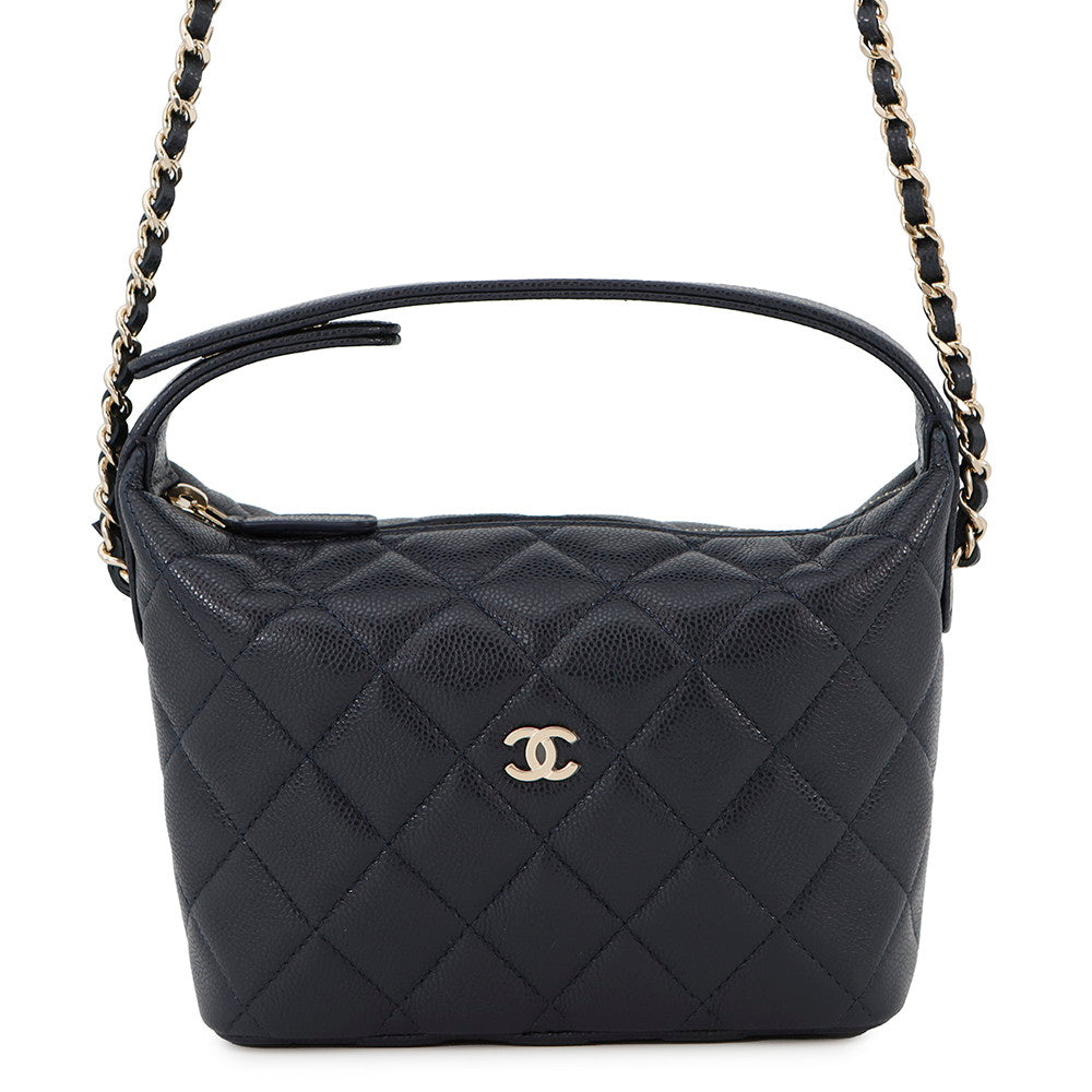 CHANEL Hobo ChainShoulder NavyAP4386 Caviar Leather