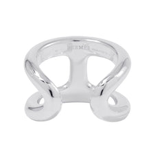 将图像加载到图库查看器中，HERMES Osmoz Ring Size GM/56/#16 SV925
