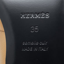 将图像加载到图库查看器中，HERMES Oz Mule Natural/Ecru Chevre Sheepskin Size 35
