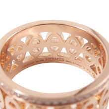 将图像加载到图库查看器中，HERMES Chaine d&#39;Ancre Divine Ring Size 51/#11 PMH222634B 00051 18K Pink Gold
