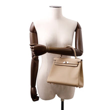 将图像加载到图库查看器中，HERMES Kelly Retourne Trench Togo Leather Size 25
