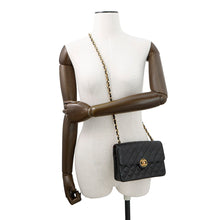 Load image into Gallery viewer, CHANEL Mini Matelasse Single Flap Black Lambskin
