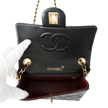Load image into Gallery viewer, CHANEL Mini Materasse Shoulder Bag BlackA01115 Lambskin Size 18
