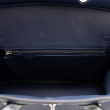 Load image into Gallery viewer, HERMES Birkin tricolor Blue Abysse/Blue Tie/Green Pantan Epsom Size 25
