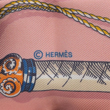 将图像加载到图库查看器中，HERMES Twilly CAVALCADES Rose Poudre/Jaune d&#39;or061829S Silk100%
