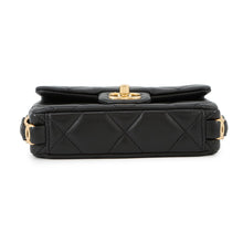Load image into Gallery viewer, CHANEL Matelasse Small Flap Chainshoulder Bag BlackAS5174 Lambskin

