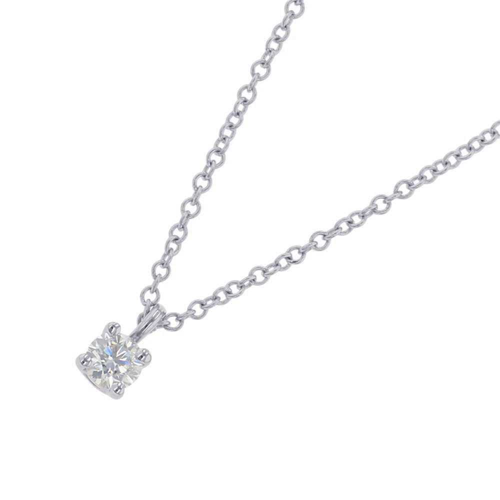 TIFFANY&Co. Solitaire Necklace Pt950