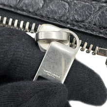 将图像加载到图库查看器中，SAINT LAURENT PARIS North South Jour Souple Black480583 Croco embossed leather
