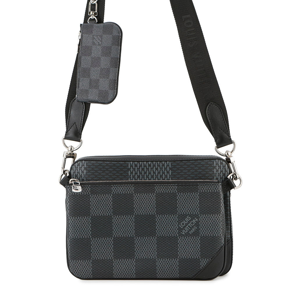 LOUIS VUITTON Trio Messenger NoirN50017 Damier Graphite 3D