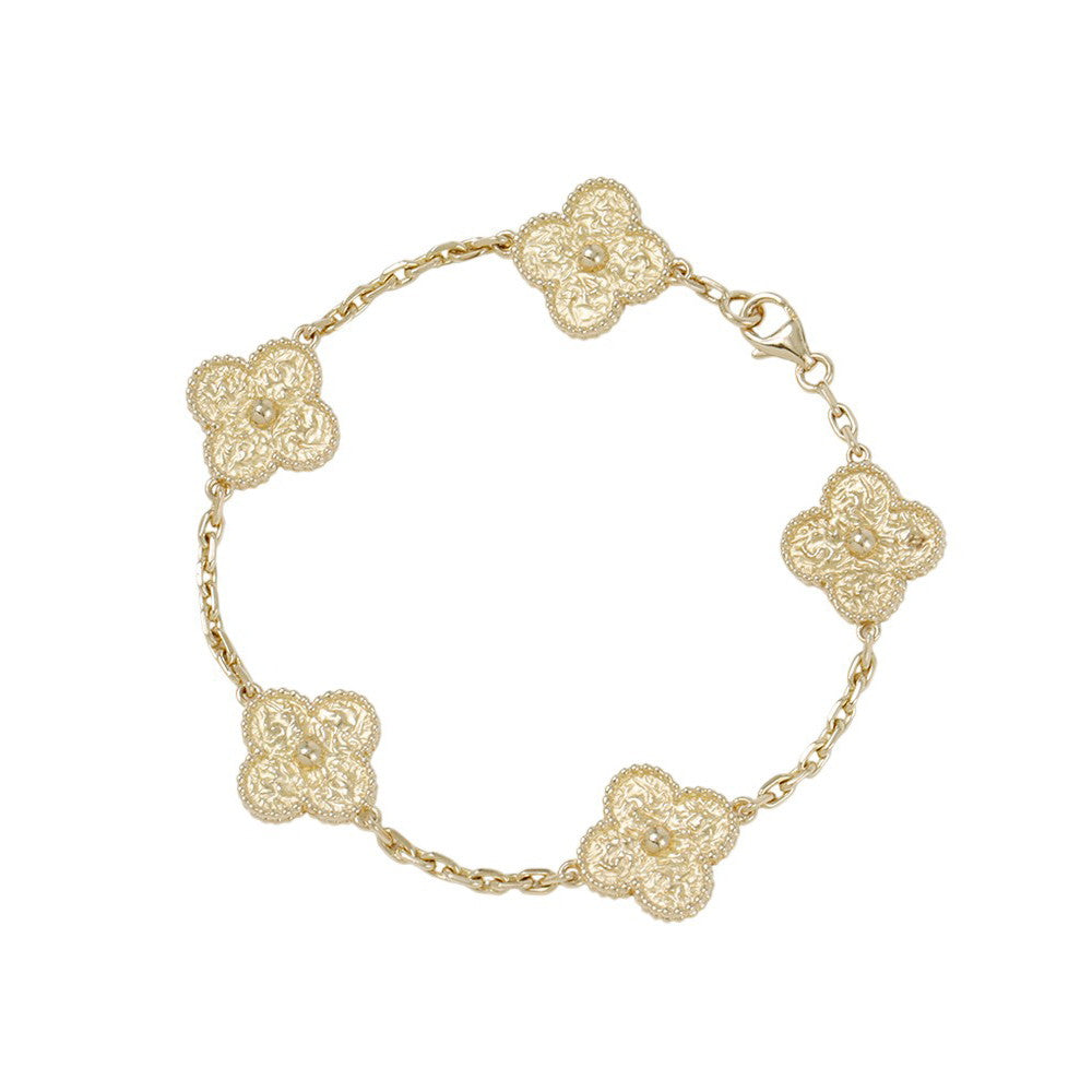 Van Cleef & Arpels Vintage Alhambra Bracelet 5 motifsVCARO1IE00 18K Yellow Gold