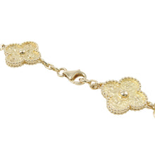 将图像加载到图库查看器中，Van Cleef &amp; Arpels Vintage Alhambra Bracelet 5 motifsVCARO1IE00 18K Yellow Gold
