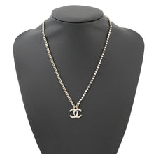 Load image into Gallery viewer, CHANEL CC Logo Rhinestone NecklaceABD044 Metal Rhinestone
