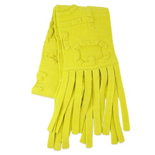 将图像加载到图库查看器中，Bottega Veneta Logo Embossed Chenille Knit Scarf Shocking Yellow687889 Nylon99% Polyurethane1%
